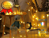 TD® Guirlande lumineuse LED 5-10-20-30-40-50M guirlande lumineuse solaire guirlande fil de cu - Modèle: White 20M 200LED