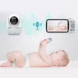 TD® Moniteur bébé objectif ultra-haute définition télécommande coloré changement de couleur réveil bouton rappel moniteur de contrôl