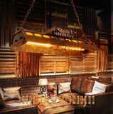 TD® Lustre de style industriel rétro américain restaurant nostalgique créatif café Internet bar lampes en fer forgé