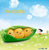 TD® Peluche en forme de pois coussin décoration canapé confortable voyage cadeau vert petits bébés boules rondes souriantes solide