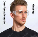 TD® Lunettes de protection travaux bricolage antibuée anti poussière chimie chantier pvc laboratoire femme homme sur-lunettes menuis