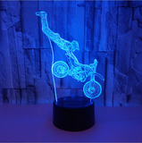 TD® Moto 3D lumières touche colorée
