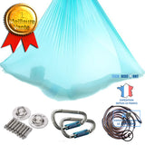 TD® Accessoires Fitness - Musculation,Dernières 4m élastique aérienne Yoga hamac balançoire Anti gravité vol Yoga - Type Lake Blye