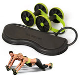 TD® Roue abdominale roue musculaire abdominale roue de fitness rouleau corde de traction appareil de fitness abdominal multifonction