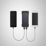 TD® Banque d'alimentation Banque d'alimentation solaire LED Banque d'alimentation double charge 10000 mAh Banque d'alimentation Oran