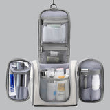 TD® Trousse de toilette  25*11.5*21cm  Grande capacité  Séparation des affaires humides et sèches  Imperméable à l'eau  avec crochet