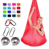 TD® Accessoires Fitness - Musculation,Hamac de yoga aérien extensible de 4m de large en soie d'intérieur anti - Type red