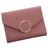 TD® Porte-Monnaie pour Femmes de Couleur Unie Porte-Cartes Sac à Main Couleur Terracotta