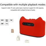 INN® Creative silicone haut-parleur bluetooth subwoofer mini dessin animé chat bluetooth usine audio modèle privé support cadeau ble
