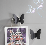 Crochet espace noir crochet en aluminium papillon patère décoration de chambre à coucher crochet simple en trois dimensions p