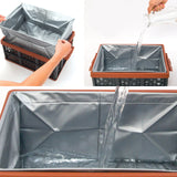 TD® Boîte de rangement pliante extérieure seau de camping voiture de stockage d'eau multifonctionnelle organiser une boîte en plasti