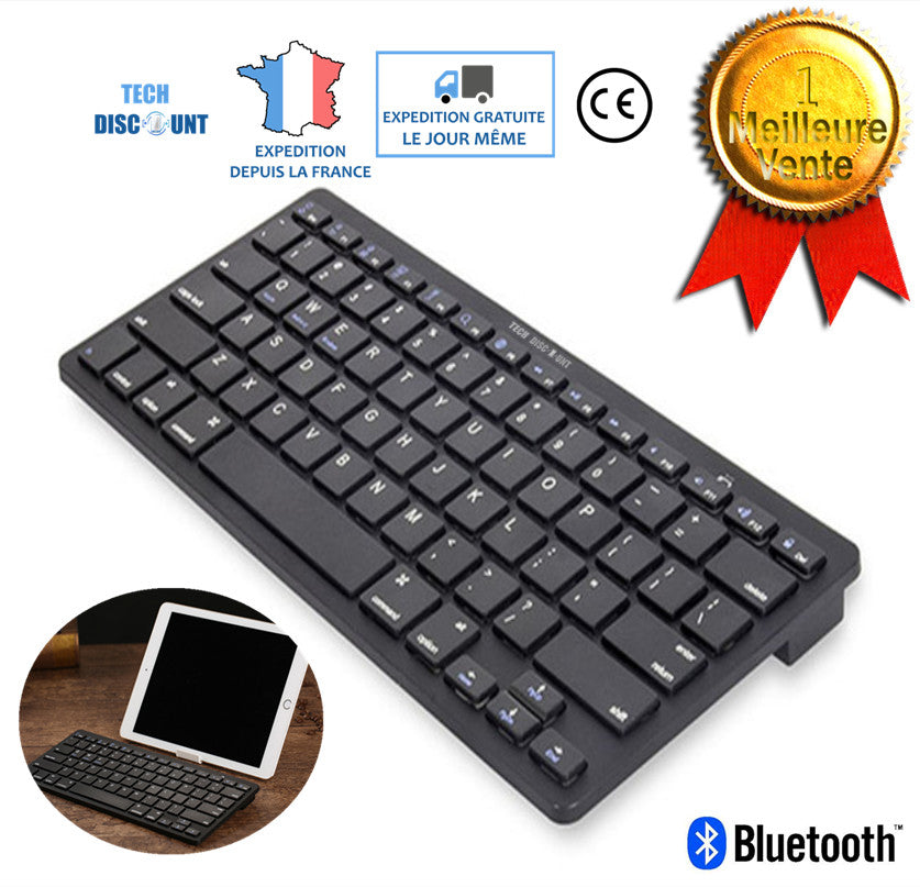 TD® Mini Clavier Sans Fil Bluetooth qwerty USB ordinateur TouchPad Erg –