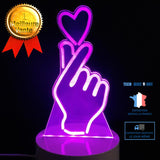 TD® Éclairage unique 3D Veilleuse Accueil Chambre de contrôle à distance LED Lampe de table Veilleuse de chamrbre, cadeau...