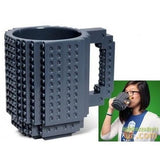 TD® Assemblé bloc de construction puzzle tasse bricolage assemblage créatif tasse à café en plastique nouveau style tasse avec des b