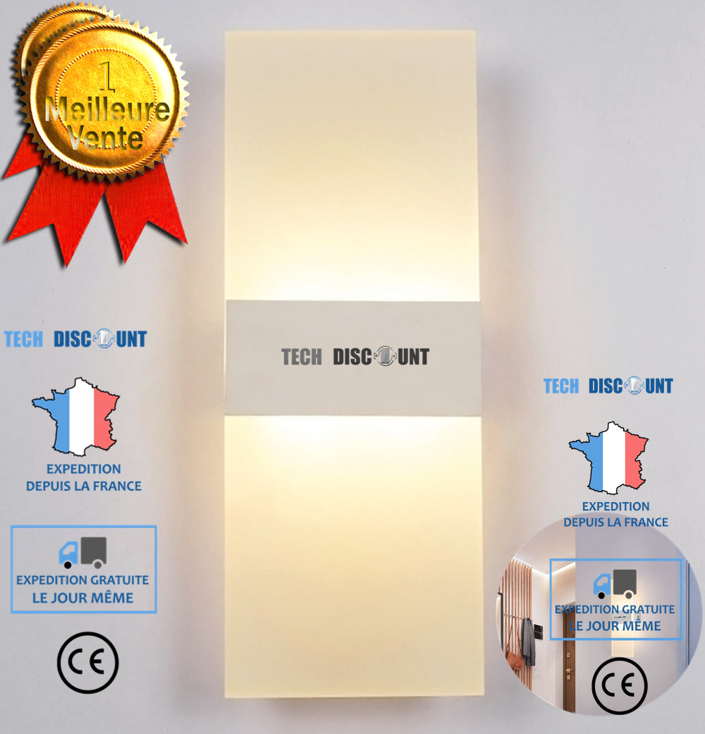TD® Plafonnier LED blanc applique, murale éclairage électrique, intérieur éclairage, frappante, cuisine escaliers chambre cool blanc