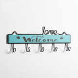 Crochet à vêtements crochet rangée crochet  dessin animé crochet mur crochet instrument rack gratuit poinçonnage bleu rangée