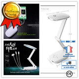 TD® Lampe LED Veilleuse à recharge USB/ Pliable à double usage/ Lampe d’études pour étudiant/ Lumière de table chargeur mobile USB