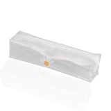 TD® Petit sac à crayons étudiant marguerite simple sac de rangement en PVC imperméable transparent grande capacité étui à crayons