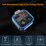 TD® BT23 voiture MP3 bluetooth lecteur mains libres appel U disque clé à cinq voies musique rythme transmetteur fm est largement uti