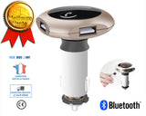 TD® Transmetteur bluetooth voiture télévision fm optique auto tv casque double port usb couleur or rosé distribution audio avancée