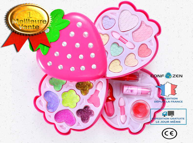 1PCS Kit de Maquillage Enfant Boîte Cosmétique Lavable Palette Eyeshad –