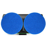 TD® Chiffons de nettoyage Chiffons de cirage vadrouille électrique sans fil Tampon à récurer rond de 16 cm de diamètre bleu * 6 vert