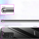 TD® Samsung Galaxy S20Ultra Phone Case Transparent européen et américain étui de protection TPU Soft Shell anti-rayures