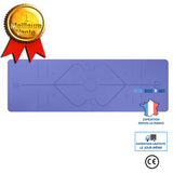 TD® Tapis Yoga -Tapis De Sport Fitness a La Maison -Tapis de Pilates,Poids léger,Antidérapant 183 * 61 * 0,6 cm violet