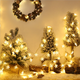TD® Guirlande Lumineuse LED de Noël Fleur de neige Blanc Chaud Éclairage Lumières Décoratives pour Fête Noël Nouvel an 3M 20LEDs