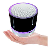 TD® Enceinte bluetooth sans fil connectée, Haut-parleur compact portable, Amplificateur avec USB, carte TF et lumière LED