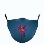 TD® Masque Marvel Spiderman facial réutilisable lavable impression protection poussière soleil pêche cyclisme Coton Ajustable Origin