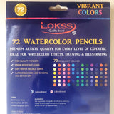Outils de peinture pour étudiants Ensemble d'art de 72 crayons de couleur solubles dans l'eau professionnels peints à la main