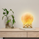 TD® Apparence de lune brillante ronde, télécommande multicolore