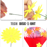 TD® Jeux Bricolage fait à la main pour enfants cadeau de pot de fleur artificiel à coller coloré fabrication interaction apprentissa