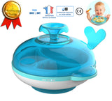 TD® Assiette chauffante bebe antidérapante eau chaude silicone 6 mois et plus enfant apprentissage alimentation bol compartiments