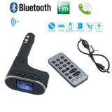 TD® Kit LCD Bluetooth voiture sans fil USB MP3 Transmetteur FM Radio - Accessoire auto Kit Main Libre Bluetooth, Remote control, USB