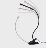TD® Lampe de bureau LED-tactile-dimmable-flexible-noir