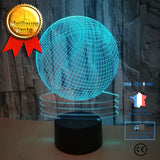 TD® Lampe optique poser décoratif tactile 7 couleur illusion optique modèle Basketball - faible consommation câble USB prise secteur
