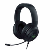 TD® Casque d'écoute de jeu filaire pour le microphone audio et vidéo en mousse à mémoire de jeu confortable à porter