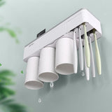 TD® Porte- Brosse à dents Adsorption Magnétique Montage mural de Rangement / Salle de bains Accessoires de salle de bains -3 Tasses
