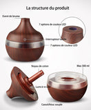 TD® Purificateur d'air ultrasonique d'intérieur de ménage d'usb d'humidificateur de 300ml 7 couleurs