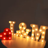 INN® Veilleuse LED lampe de bureau en forme de lampe lettre lumineuse symbole lampe fête d'anniversaire décoration lampe de décorati