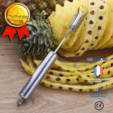 TD® 5 Pièces Cuisine en Acier Inoxydable Ananas Couteau à Éplucher Usage Confortable/ Pratique/ Belle Découpe /Sans résidus de Peau