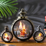 TD® Décorations de Noël lampe portable ronde lumières LED décoration de vitrine arbre de Noël pendentif accessoires créatifs