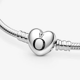 TD® Amour boucle bracelet brillant S925 en argent sterling bracelet de base balle boucle tête bricolage dense diamant serpent os bij