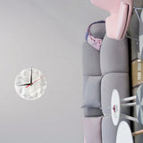 TD® Horloge Murale DIY Acrylique Miroir Décoration/ Maison Salon Bureau/ Cadre photo autocollant mural horloge à quartz