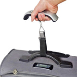 TD® Pèse bagage électronique valise plein air portable aéroport sacs 50 kg crochet d'affichage LCD pour bagages rétroéclairage unité