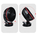 TD® USB petit ventilateur 8 pouces grand vent rechargeable mini portable clip de bureau ventilateur de circulation d'air