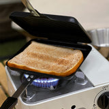 TD® Portable petit déjeuner machine multi-fonction grillé sandwich moule camping antiadhésif toast pain cuisson vaisselle en plein a