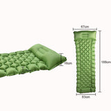 TD® Coussin gonflable extérieur pied coussin gonflable TPU coussin de pique-nique de camping portable coussin de plage ultra-léger